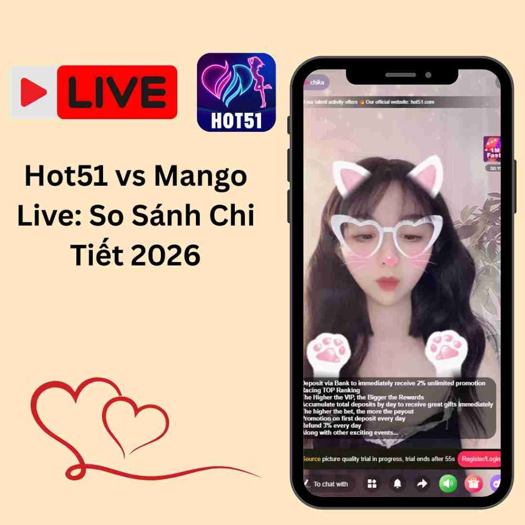 Hot51 vs Mango Live: So Sánh Chi Tiết 2026