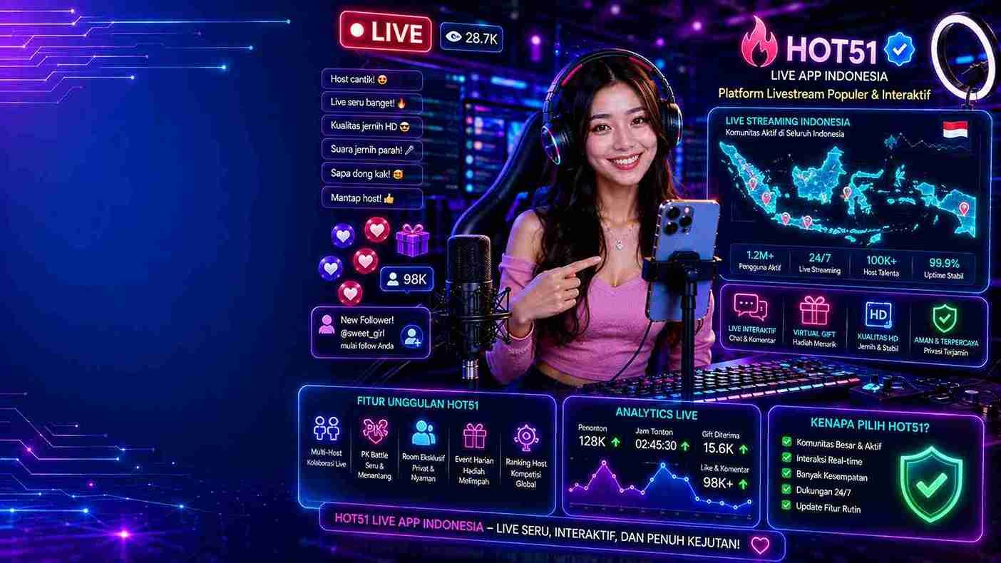 Hot51 Live App Indonesia: Tìm Hiểu Nền Tảng Livestream Phổ Biến