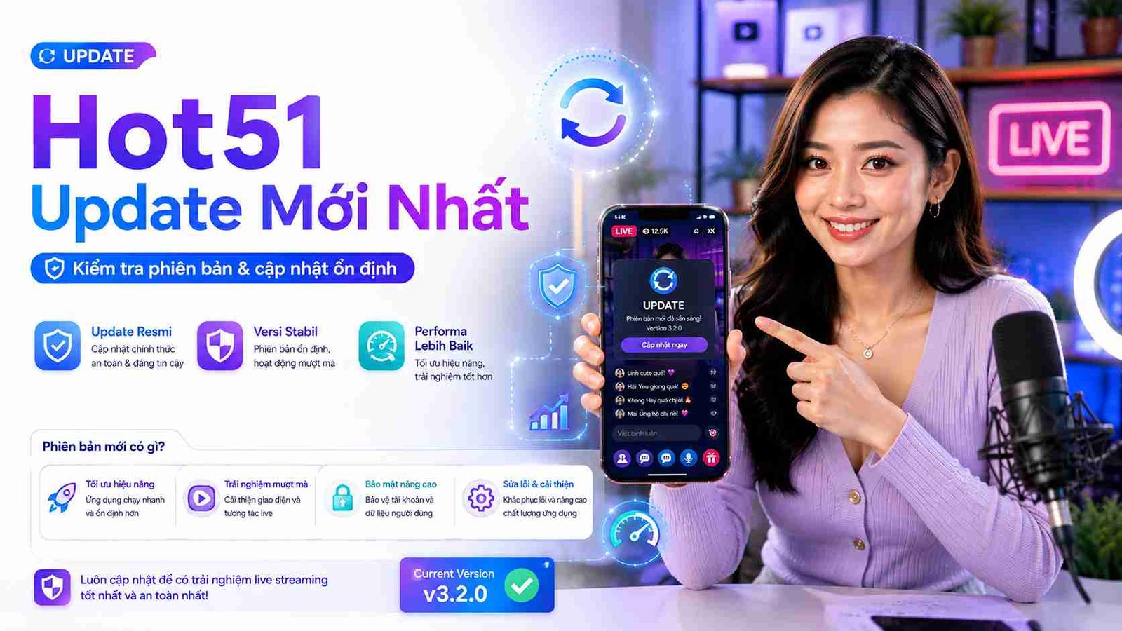Hot51 update terbaru: Cách kiểm tra phiên bản ổn định