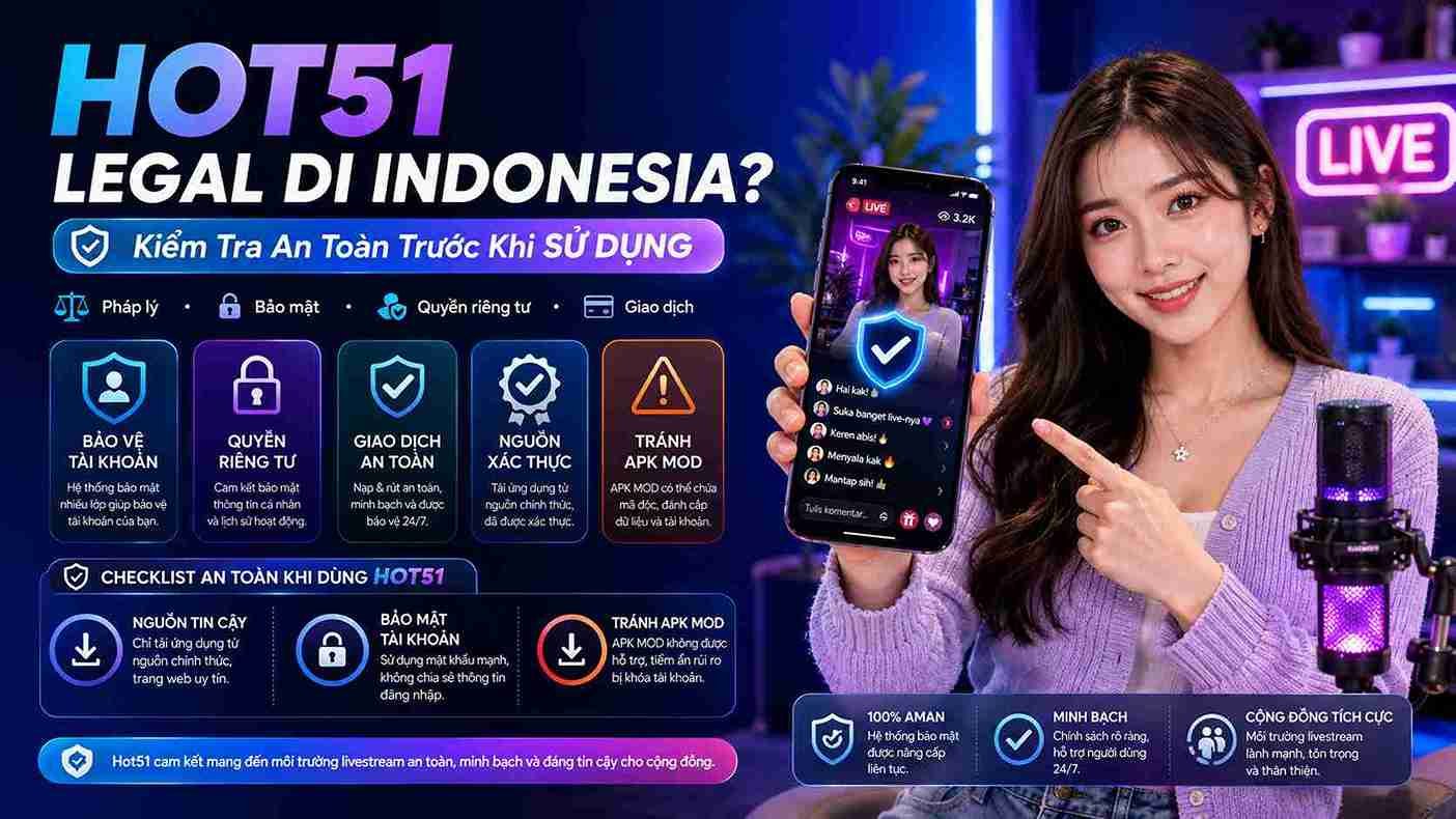 Hot51 Legal di Indonesia: Cách Kiểm Tra An Toàn và Tính Hợp Pháp