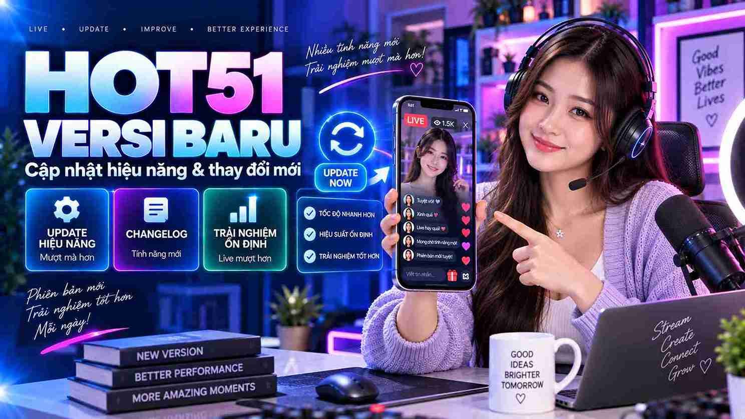 Hot51 phiên bản mới: Cập nhật hiệu năng và changelog