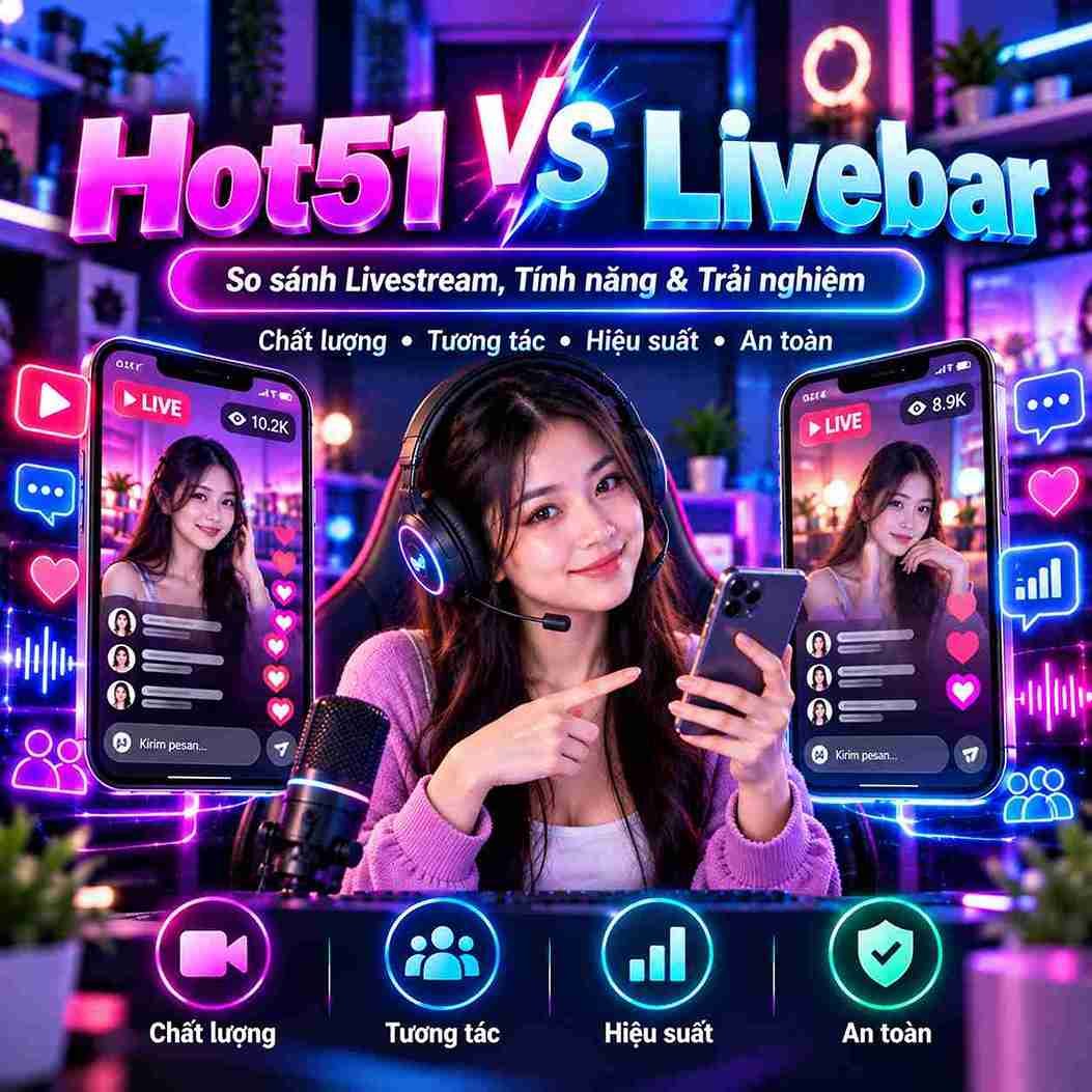 Hot51 vs Livebar: So sánh tính năng & trải nghiệm