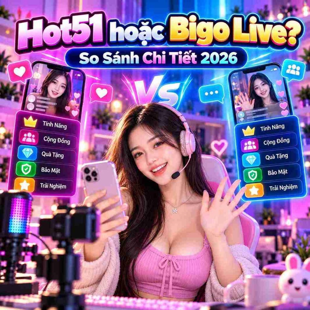 Hot51 hoặc Bigo Live? So Sánh Nhanh